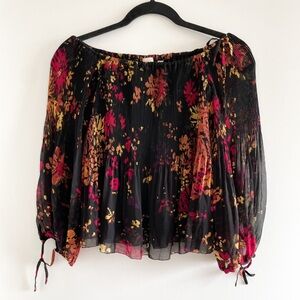 Wilfred Pleated Floral Blouse